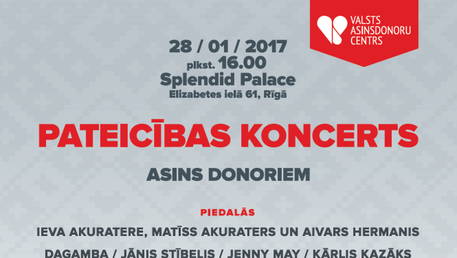 Pateicības koncerts donoriem