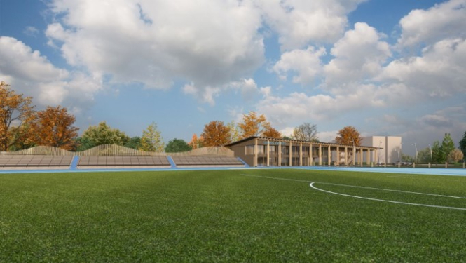Engures stadiona pārbūves projekta vizualizācija