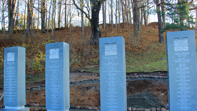 Tukuma Lāčplēša Kara ordeņa kavalieriem izveidota piemiņas vieta