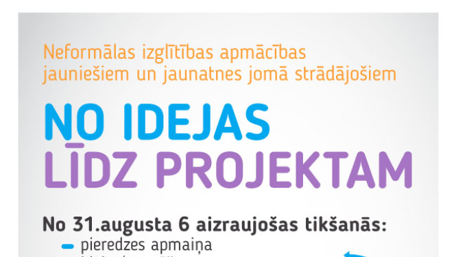Tikai daži soļi NO IDEJAS LĪDZ PROJEKTAM