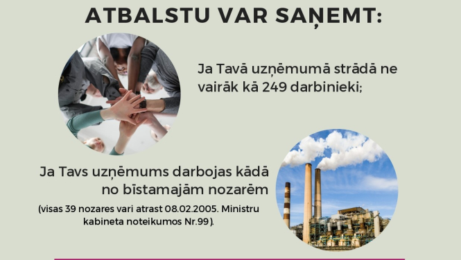 Pieejams atbalsts darba devējiem darba aizsardzības uzlabošanā