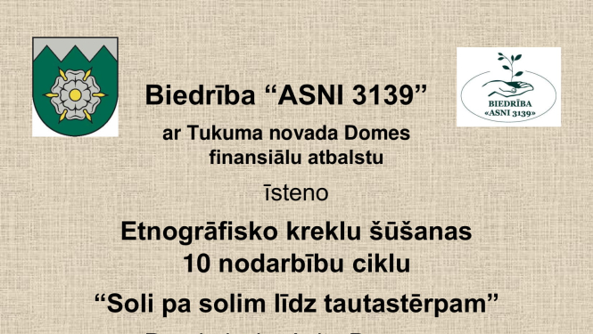 Etnogrāfisko kreklu šūšanas nodarbību cikls