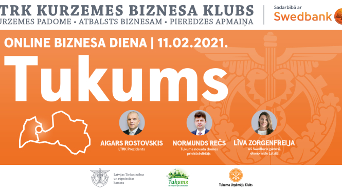 Norisinājies LTRK tiešsaistes Kurzemes Biznesa klubs Tukumā