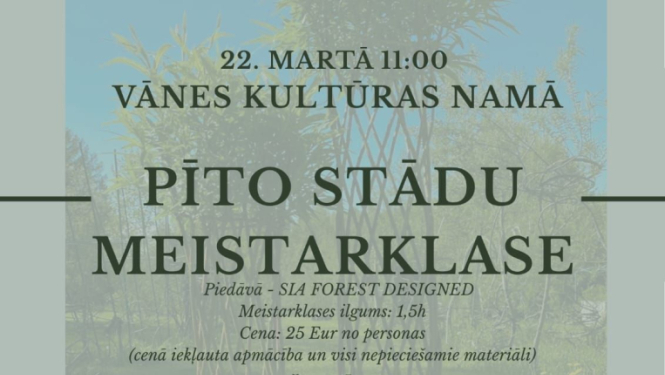 Pīto stādu meistarklase