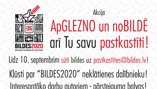 Aicinājums piedalīties akcijā “ApGLEZNO un noBILDĒ arī Tu savu pastkastīti!”