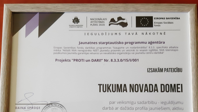 Jaunieti, maini dzīvi, piedalies projektā "PROTI un DARI!"