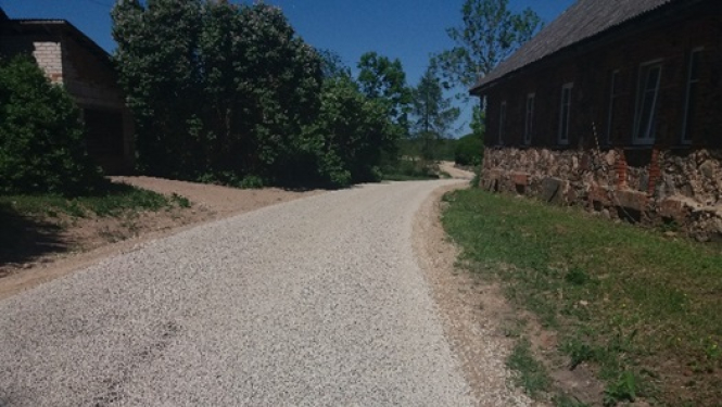 Sēmes pagastā ir pabeigts pašvaldības autoceļa posms Kaive-Vilksalas