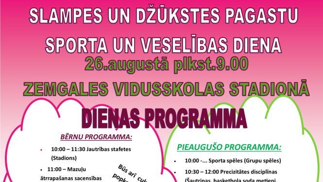 Slampes un Džūkstes pagastu sporta un veselības diena