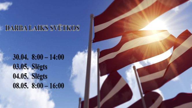 Tukuma novada Domes darba laiks svētkos