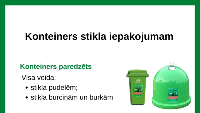 SIA “AAS “Piejūra” ” atgādina par atkritumu šķirošanu