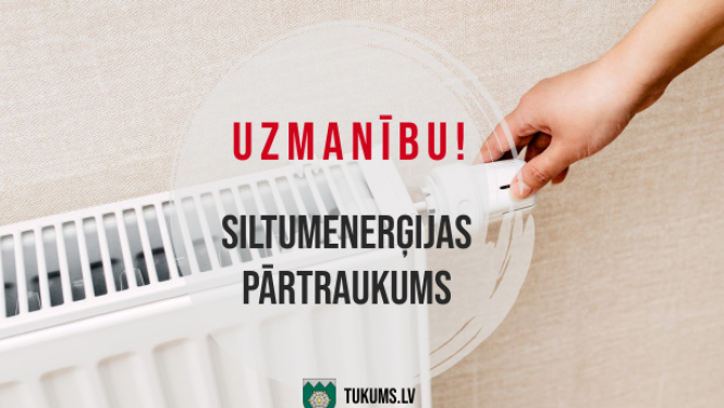 24. oktobrī plānots siltumenerģijas pārtraukums