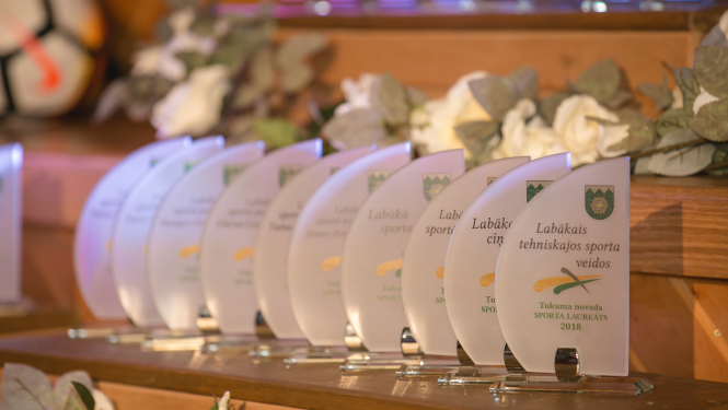 Apbalvoti Tukuma novada labākie sportisti 2018. gadā