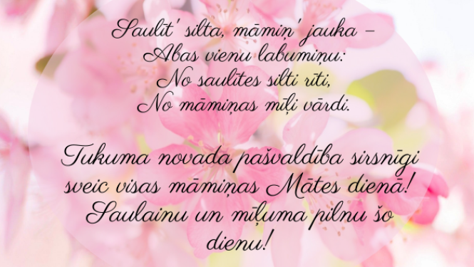 Sveicam Mātes dienā!