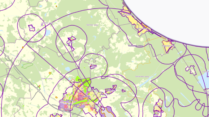 novada teritorijas plānojuma vizualizācija
