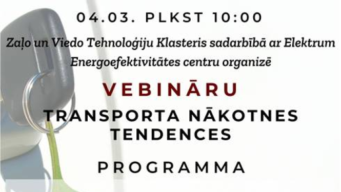 Vebinārs "Transporta nākotnes tendences"