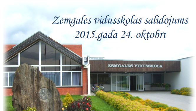Zemgales vidusskola aicina uz skolas salidojumu