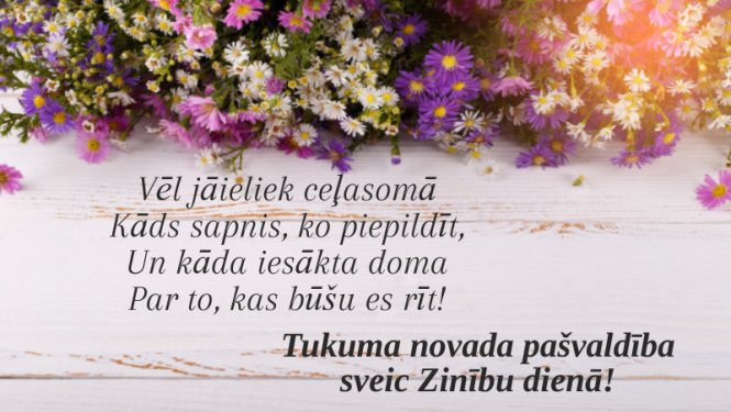 Sveicam Zinību dienā!