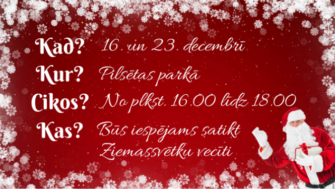 Satiec Ziemassvētku vecīti!