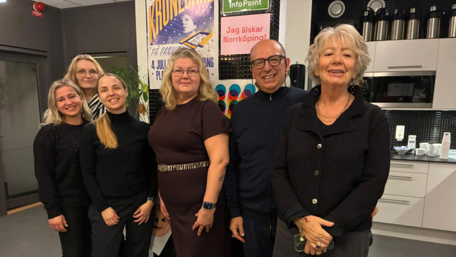 Tukuma pārstāves kopā ar Zviedrijas projekta pārstāvjiem