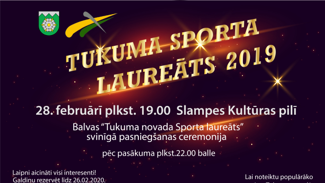 "Sporta laureāts 2019" balvu pasniegšana šogad notiks 28.02.2020.