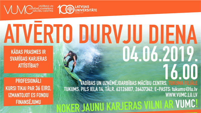 Atvērto durvju diena LU Tukuma filiālē