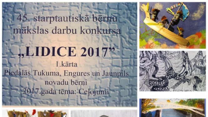 Aicinām apmeklēt 45.starptautisko bērnu mākslas izstādi "Lidice 2017"