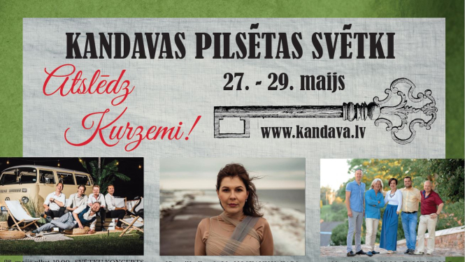 Aicinām atslēgt Kurzemi Kandavas pilsētas svētkos!