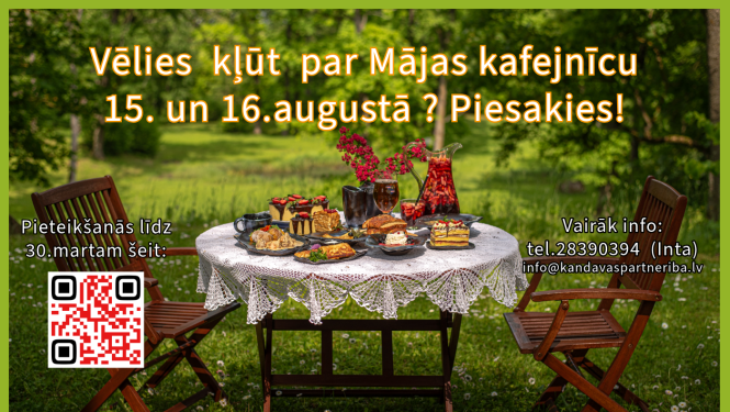 Pieteikšanās Māju kafeijnīcām