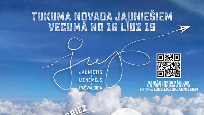 Projekts “JUP: jaunietis – uzņēmējs – pašvaldība” aicina pieteikties jauniešus