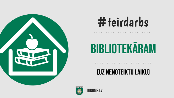 Tukuma bibliotēka aicina darbā bibliotekāru