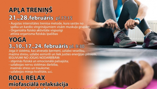 Vingrošanas nodarbības februārī