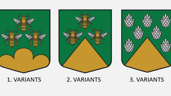 Zantes ģerboņu varianti