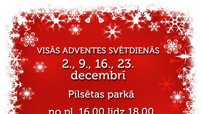 Ziemassvētku vecītis pilsētas parkā