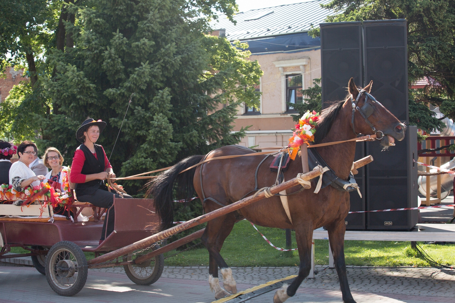 Pirmās rozes ievīšana Rožu vainagā