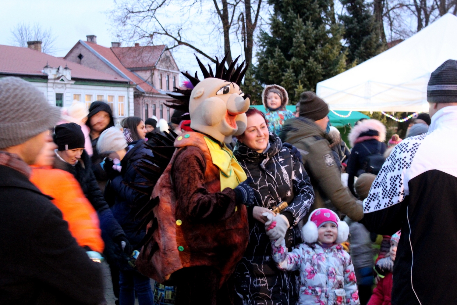 Ziemassvētku egles iedegšana Tukumā