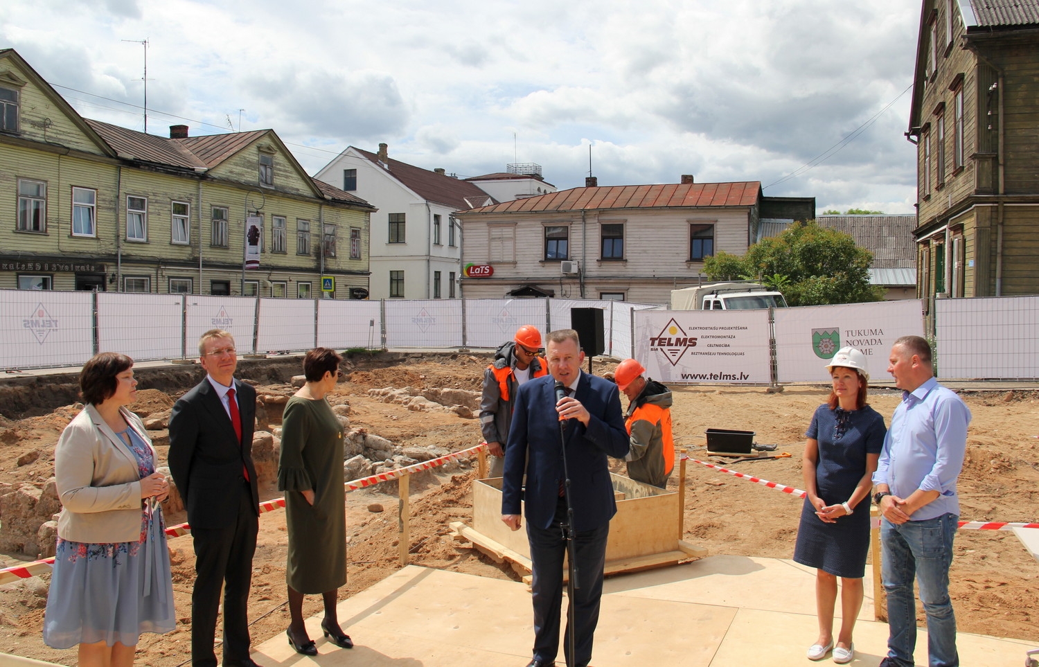 Z.A.Meierovica pieminekļa pamatakmens guldīšanas ceremonija