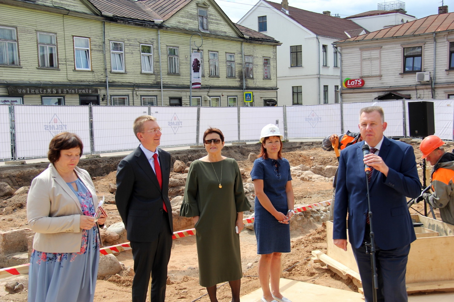 Z.A.Meierovica pieminekļa pamatakmens guldīšanas ceremonija