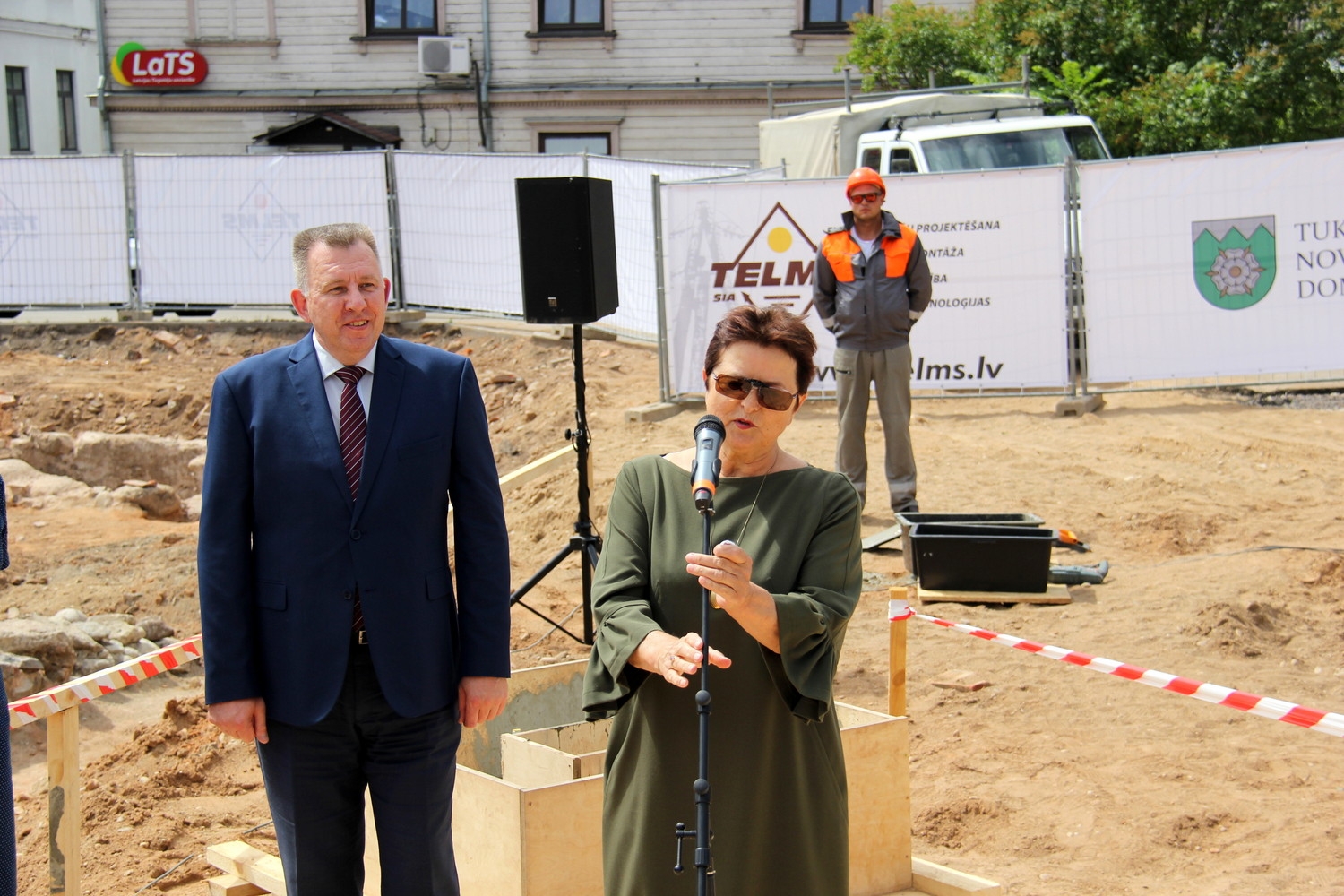 Z.A.Meierovica pieminekļa pamatakmens guldīšanas ceremonija