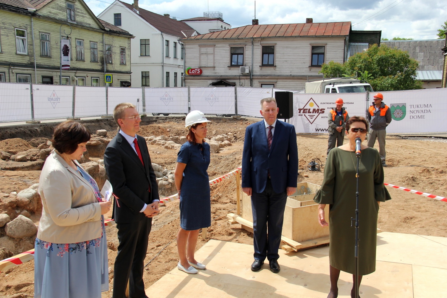 Z.A.Meierovica pieminekļa pamatakmens guldīšanas ceremonija