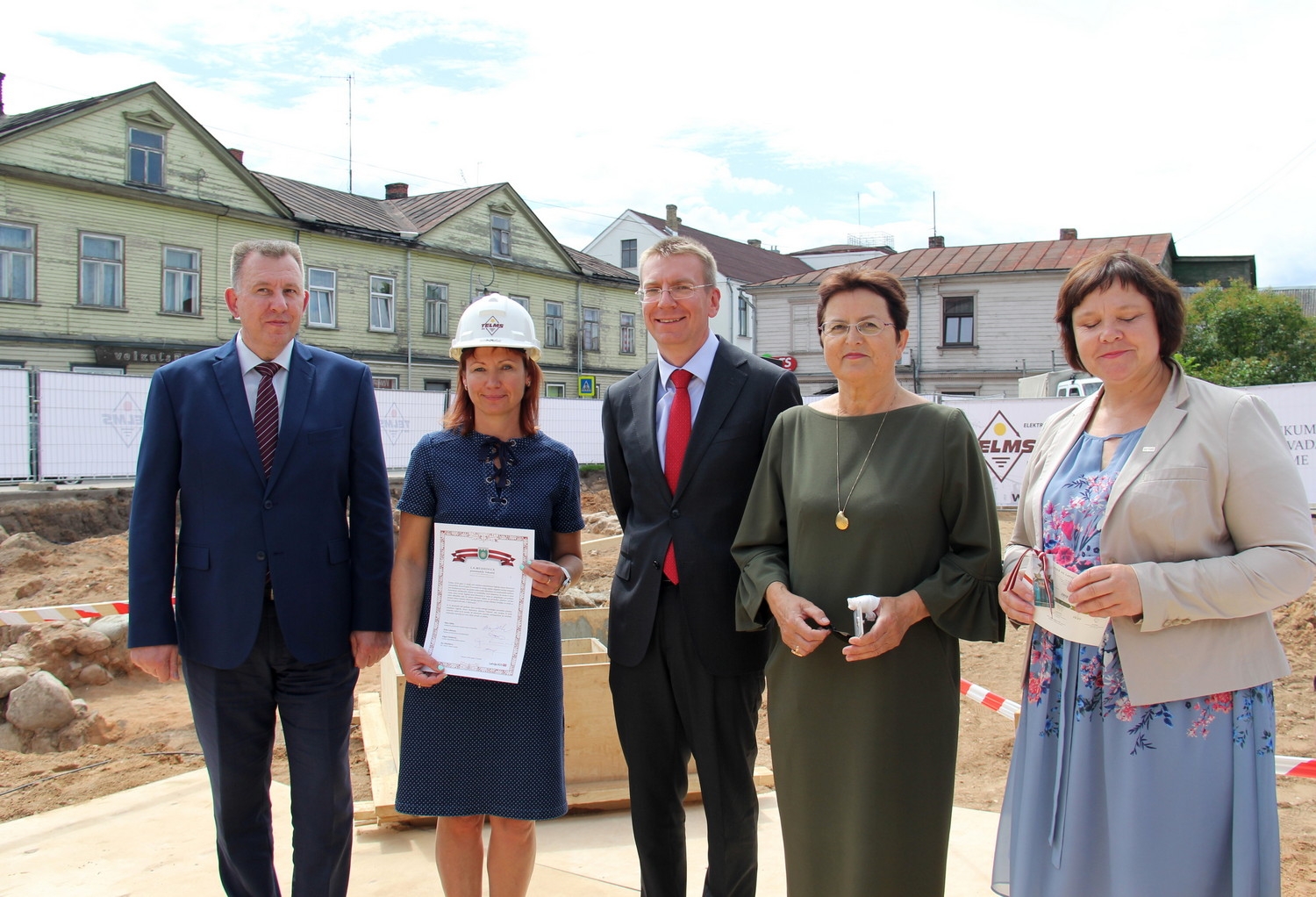 Z.A.Meierovica pieminekļa pamatakmens guldīšanas ceremonija