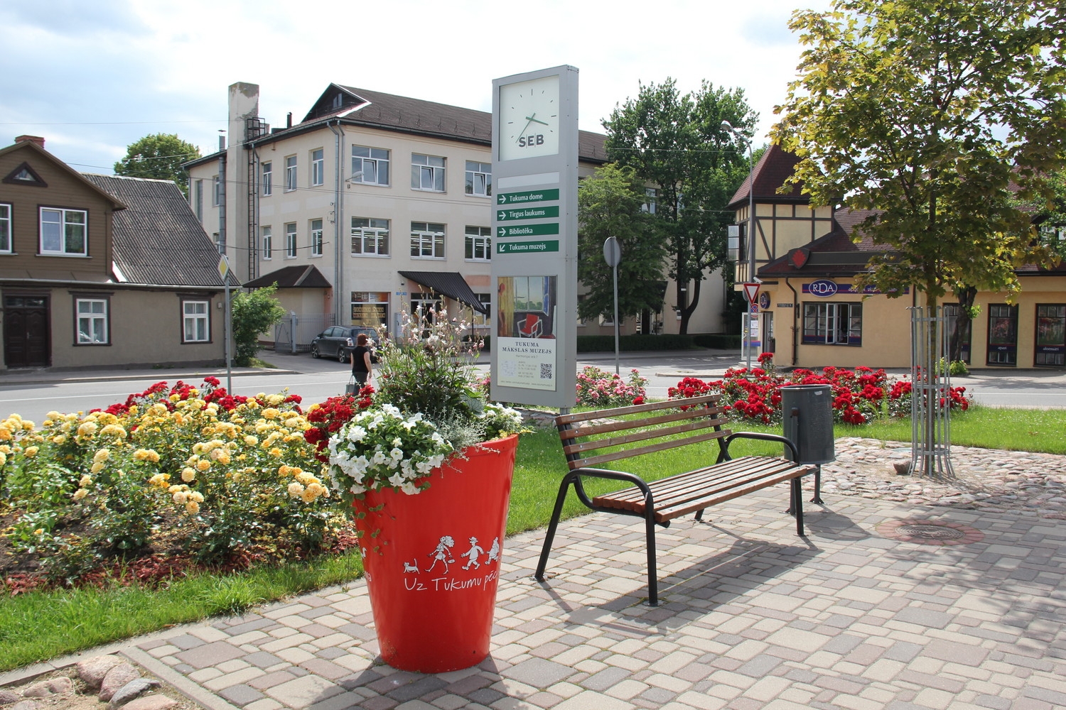 Tukumā krāšņi zied rozes