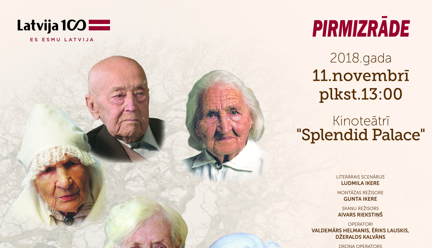 Dokumentālās filmas "100 gadi esības vējos" pirmizrāde