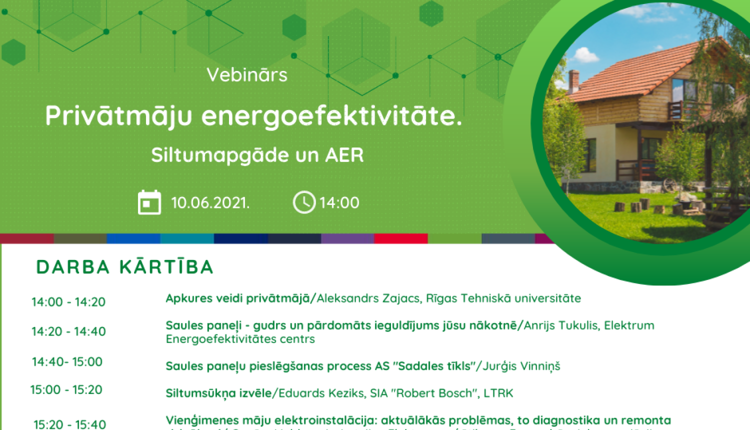 Vebinārs "Privātmāju energoefektivitāte. Siltumapgāde un AER"