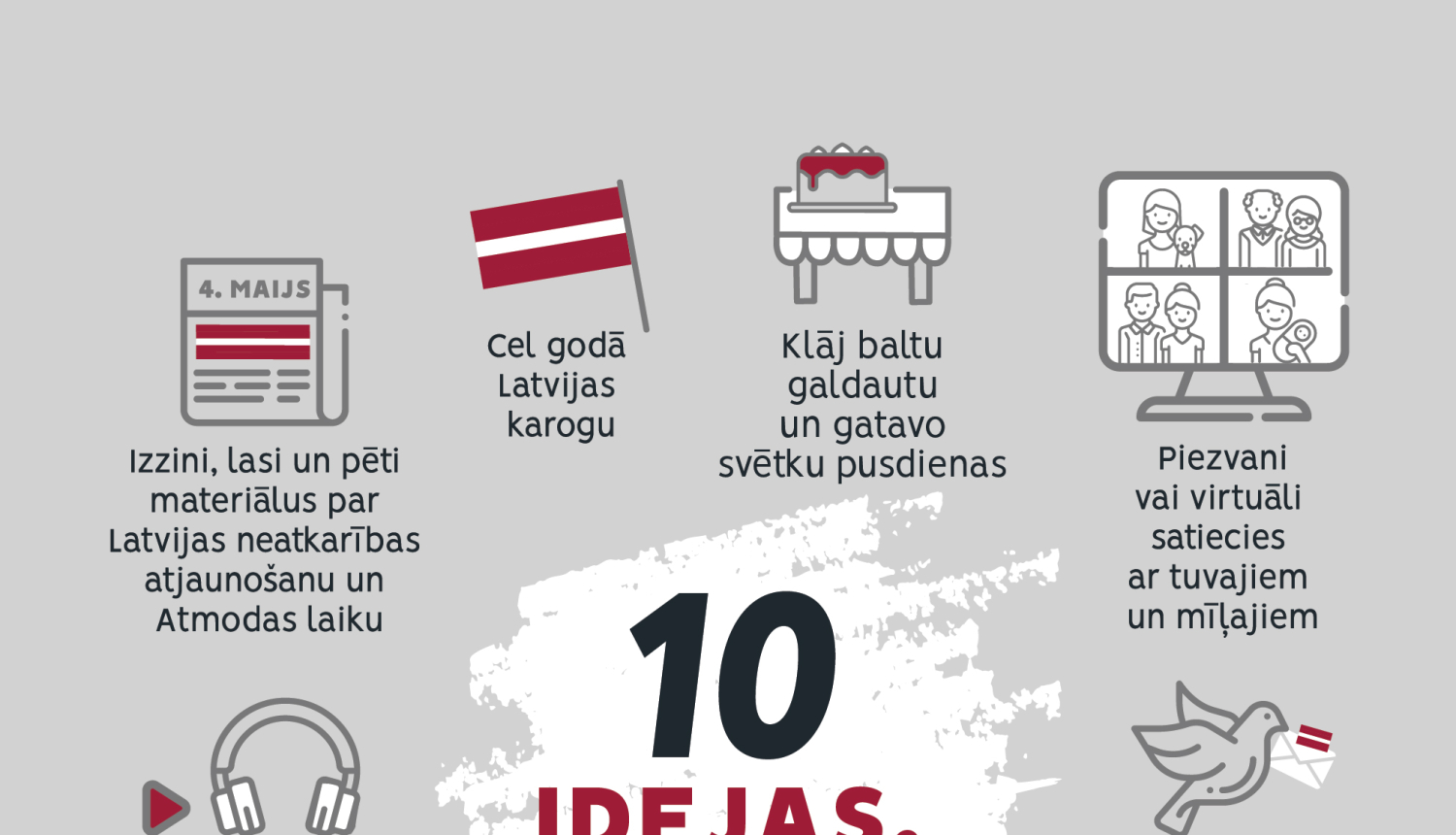 10 idejas, kā svinēt Latvijas neatkarības atjaunošanas trīsdesmitgadi 4. maijā