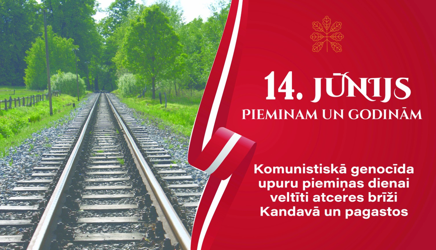 Komunistiskā genocīda upuru piemiņas dienas pasākumi Kandavā un pagastos