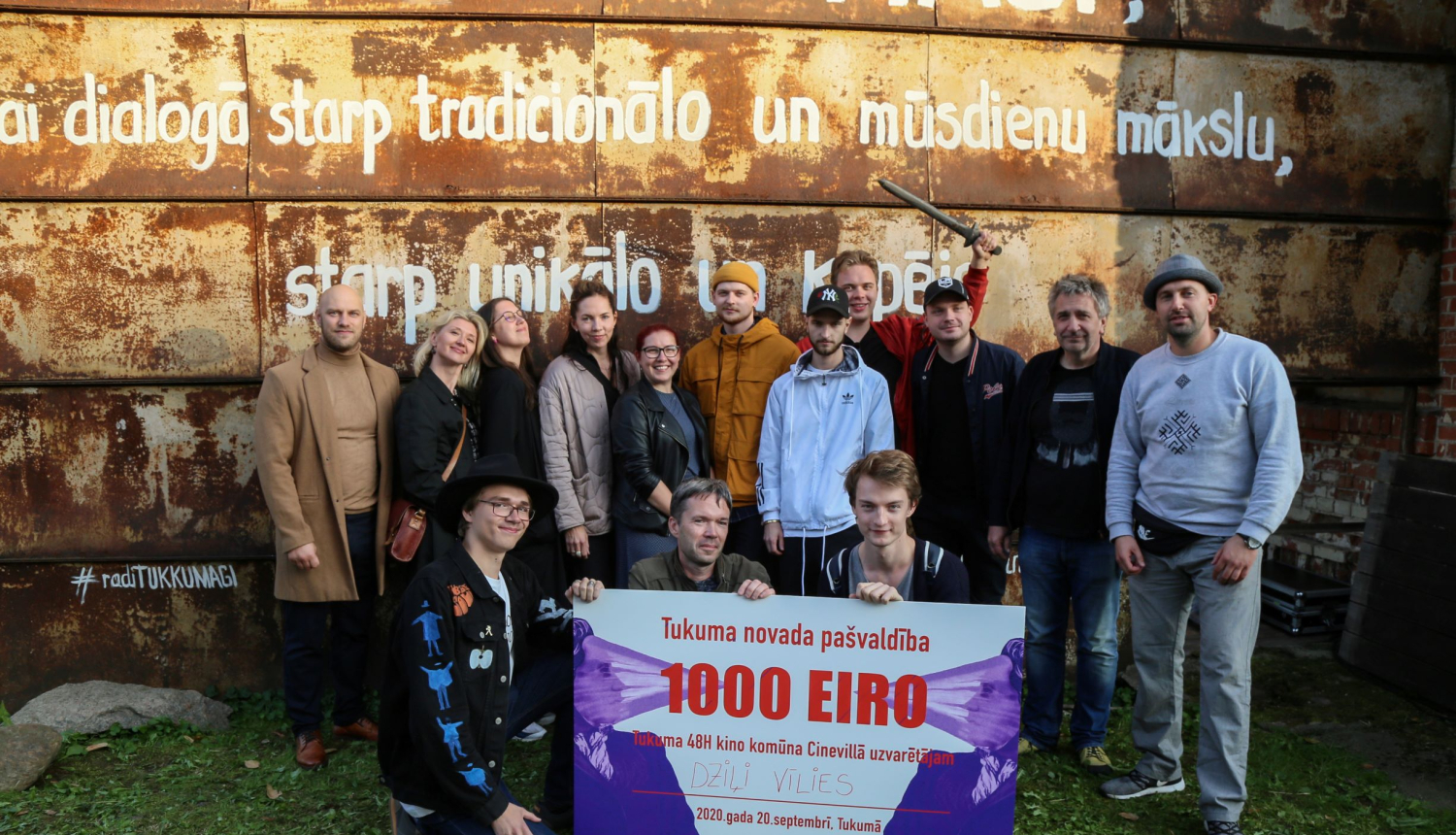 Noskaidroti “Tukuma 48h kino komūna Cinevillā” laureāti. Galveno balvu 1000 eiro iegūst filma “Cirtenis”