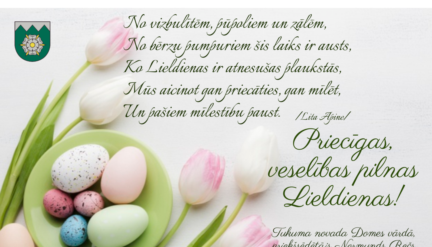 Priecīgas, saulainas un veselīgas Lieldienas