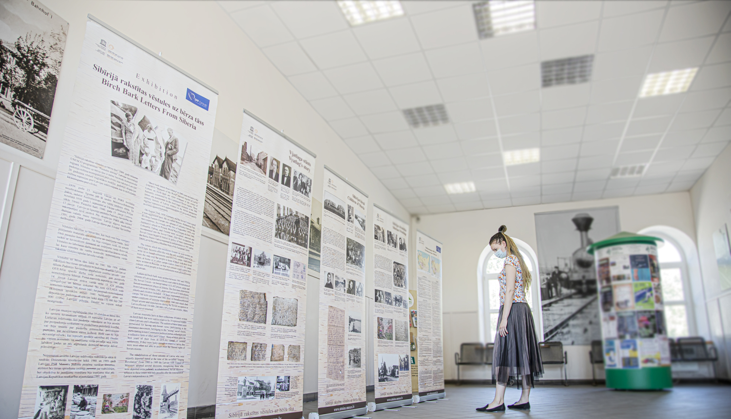 Izstāde 1941. gada deportāciju piemiņai stacijā Tukums I