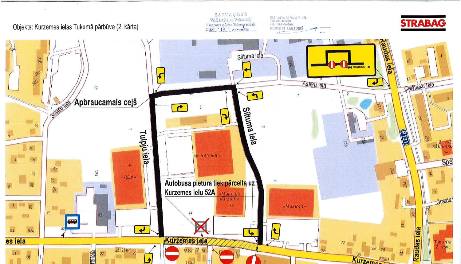 Kurzemes ielas 2.kārtas būvdarbi tiks atsākti