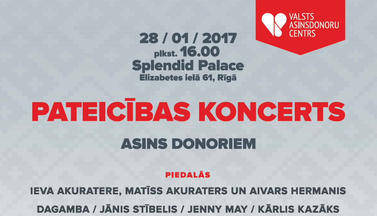 Pateicības koncerts donoriem
